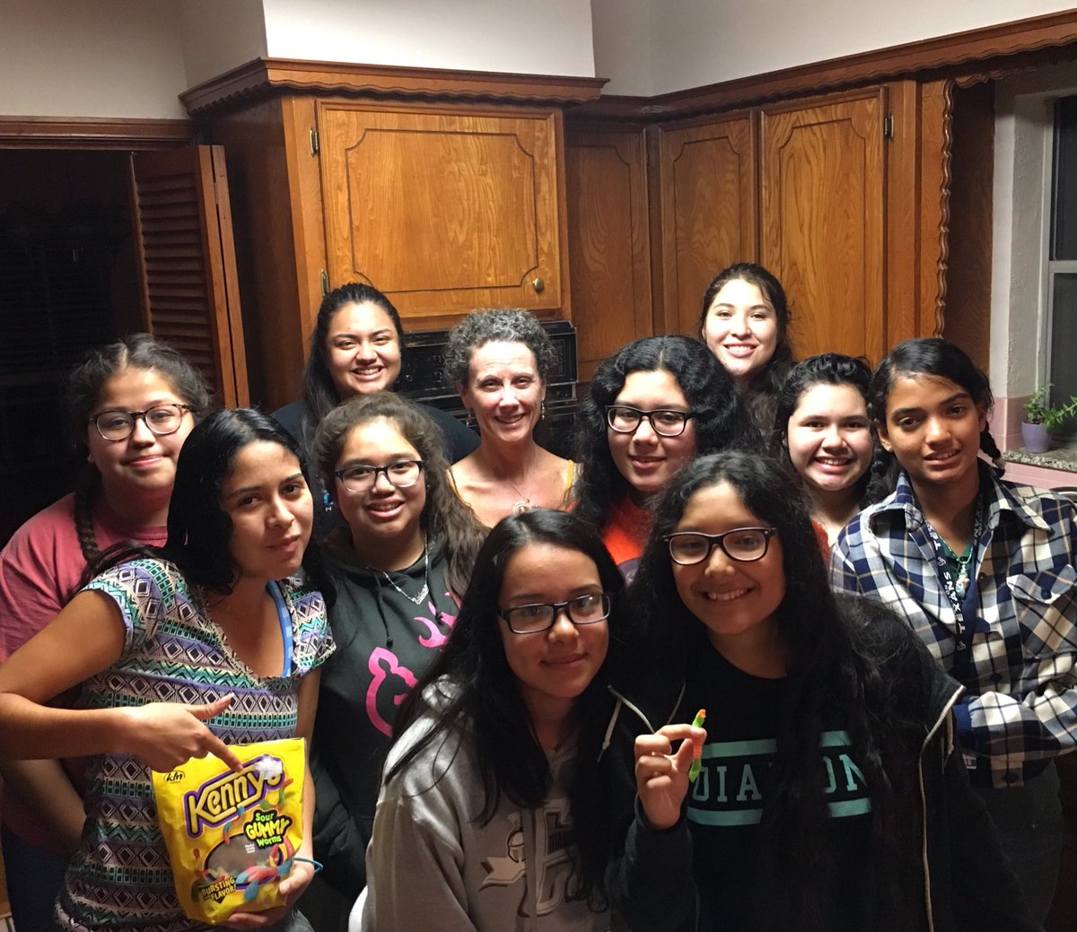 impacthouston's tweet photo. One of our four high school small groups at their Christmas party. Sure looks like they had fun! #DoubleOurImpact https://t.co/lZfVH39Z2L