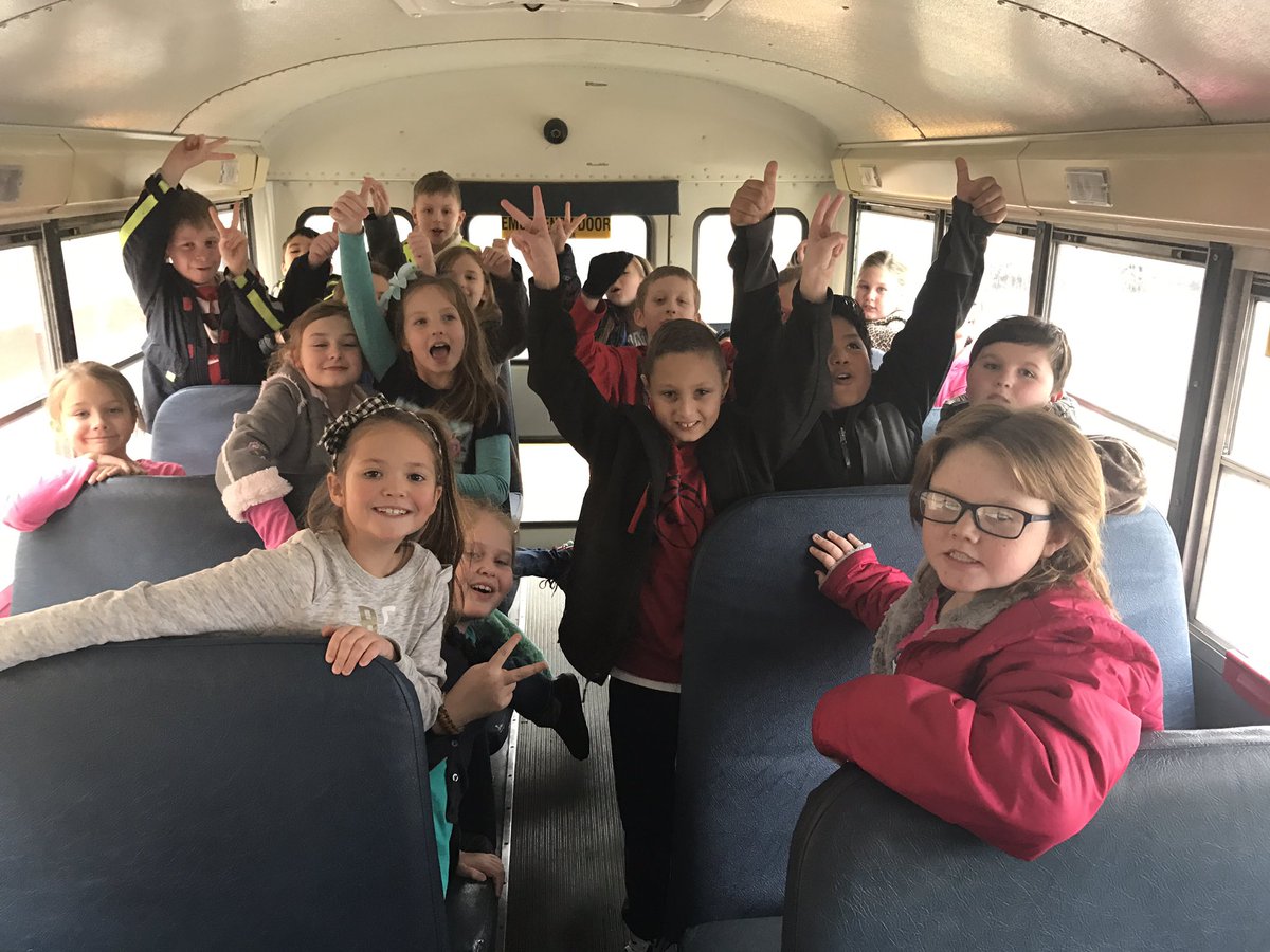 BGallion2's tweet photo. Mrs. Ginter 3rd grade class on their way to enjoy a movie before Christmas break! #pyjpride https://t.co/ifY0DwJuzw