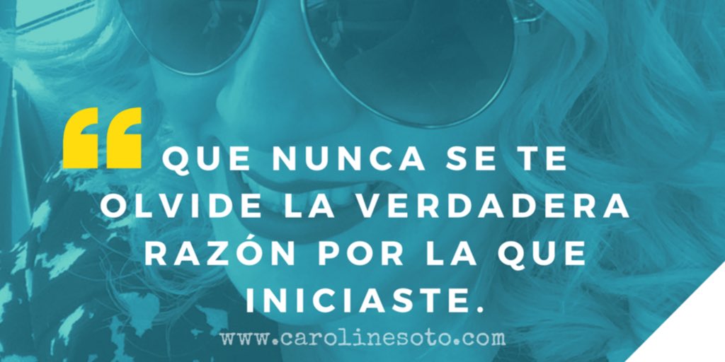 coachingwithus's tweet photo. ¡Qué nunca, nunca, nunca se nos olvide la verdadera razón que hizo comenzar esta aventura! 

#Emprende #emprendedoras #empresa #lider https://t.co/3yXYjHnDm4