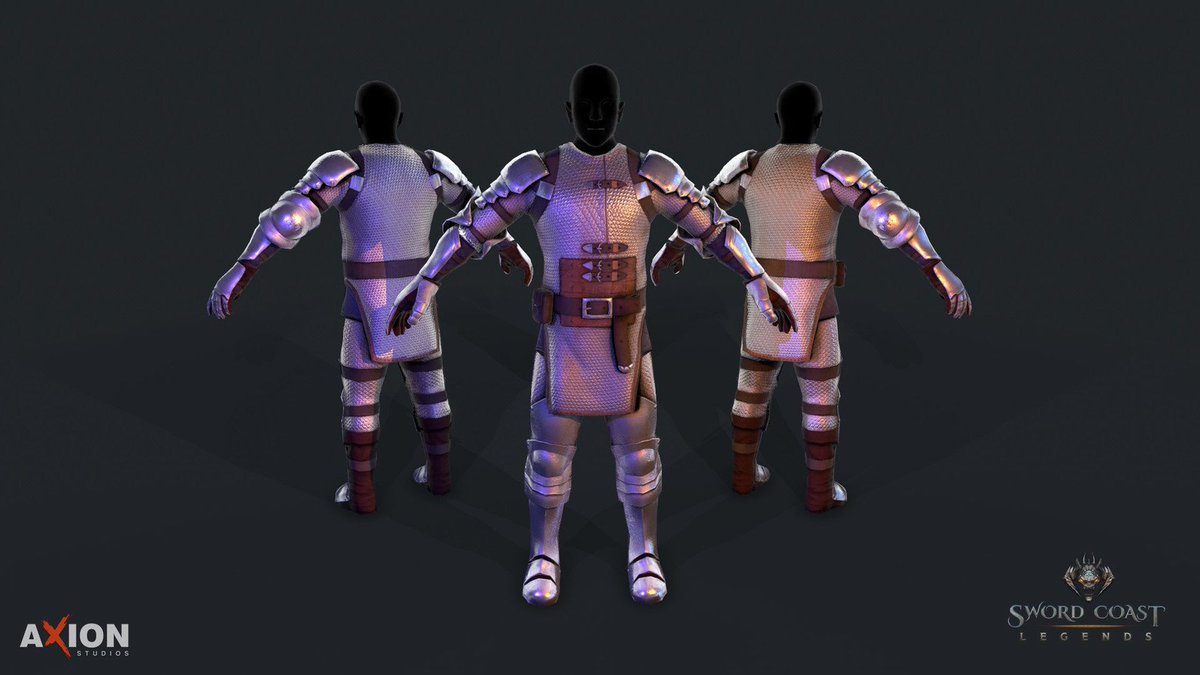 kovatch3d's tweet photo. Chainmail armor i did for game Sword Coast Legends  #lowpoly #gameart #armor #gamedev #zbrush #3dsmax #3d @polycount @marmosetco  @pixologic https://t.co/03nFtnylGb