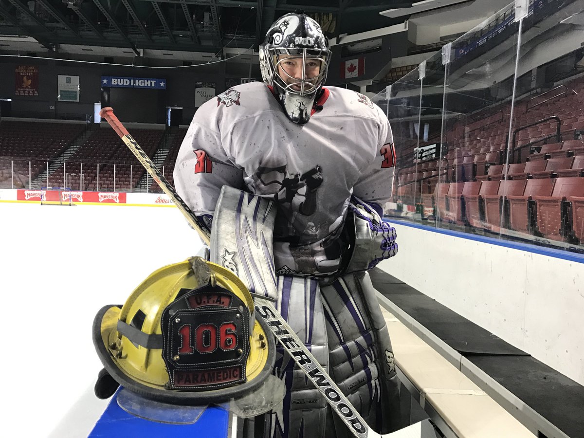 TVDanRascon's tweet photo. A local firefighter who saves the day on the ice for the #utahgrizzlies how he made history #kutv2news 5 @UtahGrizz https://t.co/n54NHSg71m