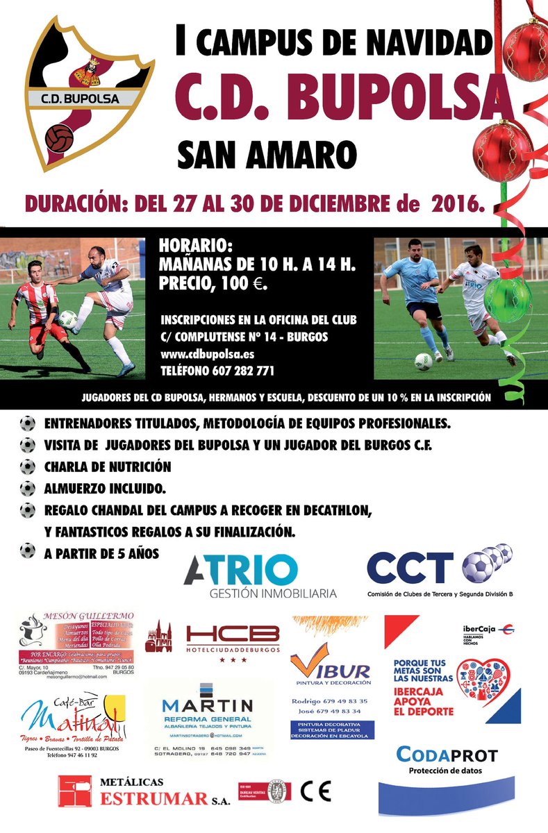 <a href="/dlmozos/">Javi DlMozos</a> gracias por echarnos una mano en el campus del bupolsa y seguir creciendo en conocimientos futbolisticos . #campusnavidadbupolsa