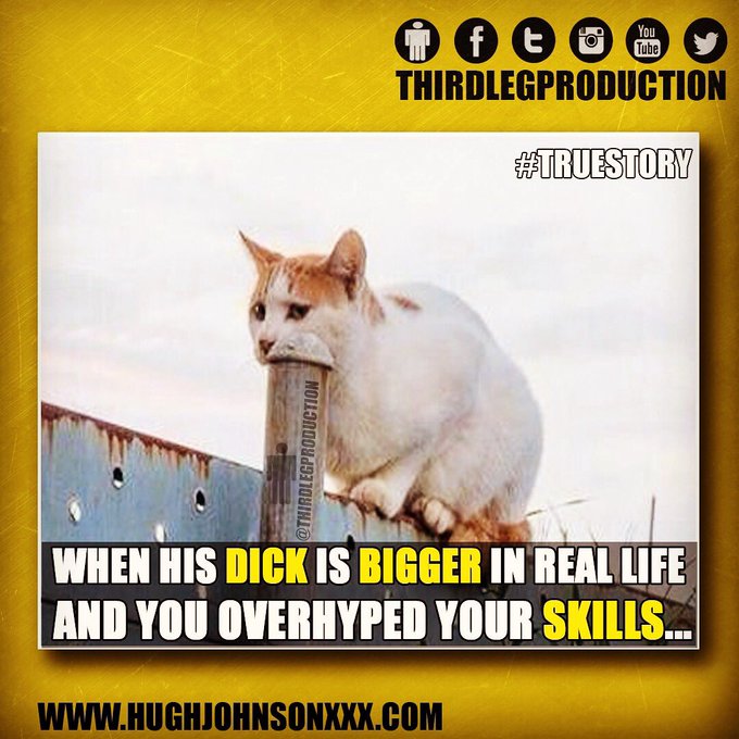 When his dick is bigger in real life and you overhyped your skills... 🙃🙀 #truestory #pussy #blowjob #bigdick<a href="/tag/truestory"class="tags"><span>#truestory</span></a><a href="/tag/fridayfeeling"class="tags"><span>#fridayfeeling</span></a><a href="/tag/pussy"class="tags"><span>#pussy</span></a><a href="/tag/bigdick"class="tags"><span>#bigdick</span></a><a href="/tag/blowjob"class="tags"><span>#blowjob</span></a>