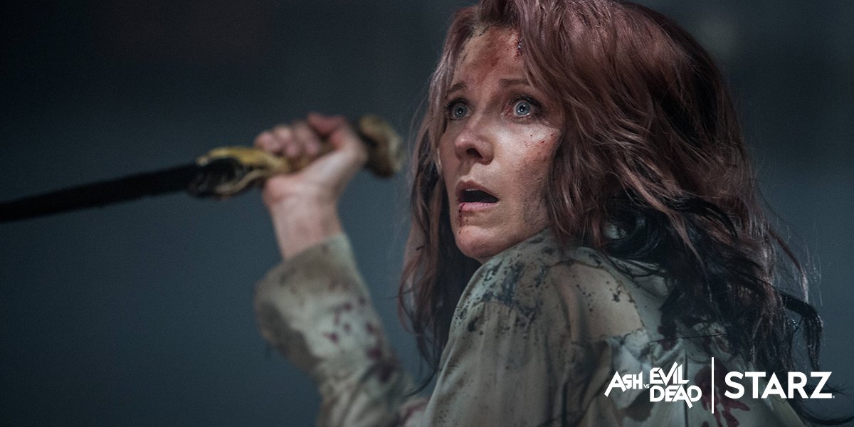 AshvsEvilDead's tweet photo. This Ruby's dead and gone. Long live new Ruby? She'll turn around just like the last one, right? Maybe? #AshvsEvilDead https://t.co/pe5TzKI2oL