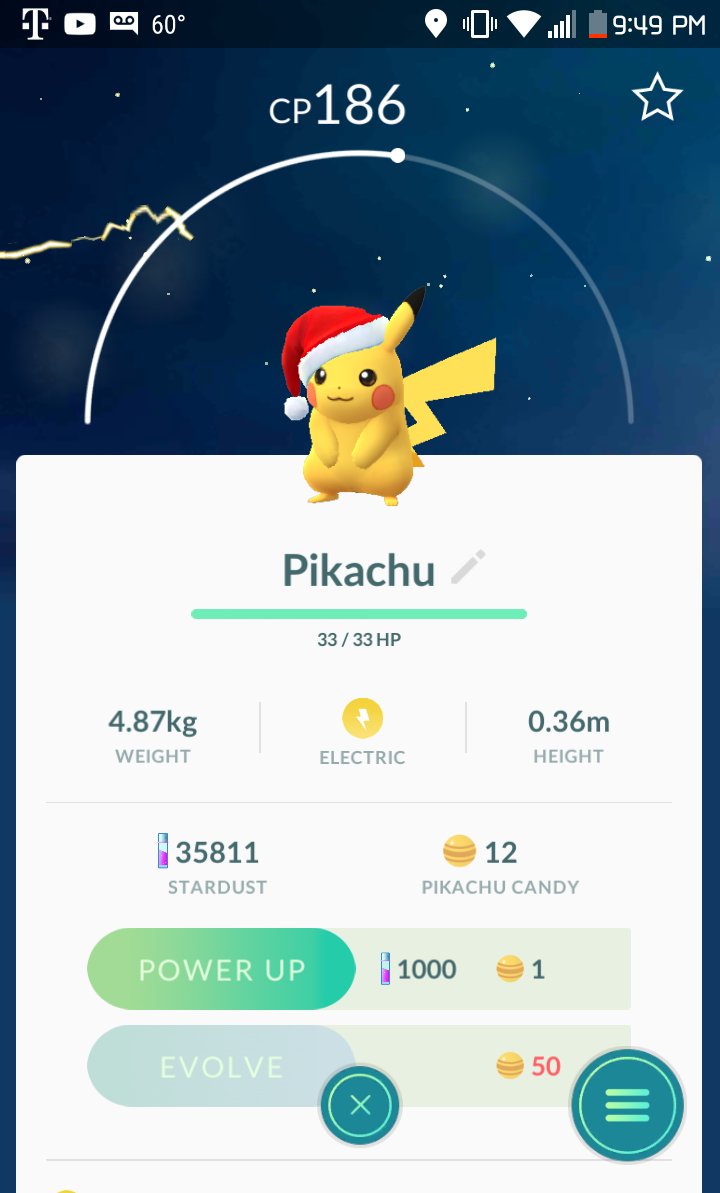 GreatGeekyStuff's tweet photo. If my AR mode worked I'd show you my #HolidayPikachu on the graveyard where I caught it. https://t.co/dBAHV8Vqfm