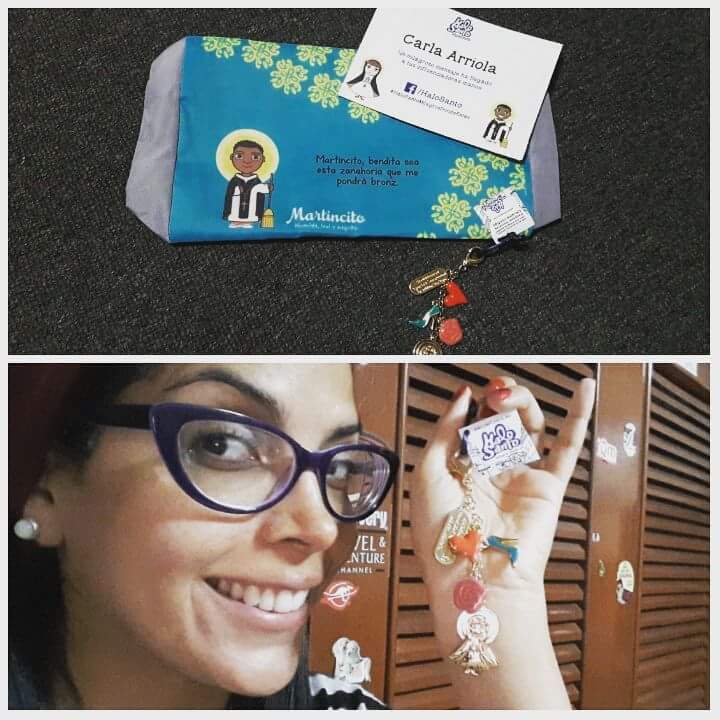 lolacomica's tweet photo. Feliz con mis regalitos de #HaloSanto
Accesorios con la imagen de San Martin de Porres y Santa Rosa de Lima
#HaloSantoMilagrosDondeEstes 😘👏 https://t.co/zH7H5hEgqk