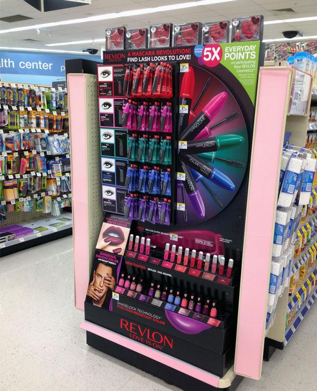 display_store's tweet image. Vision impact End Cap display for REVLON.Surely,today's POP/POS displays are more than a merchandising tool,they are a kind of art.