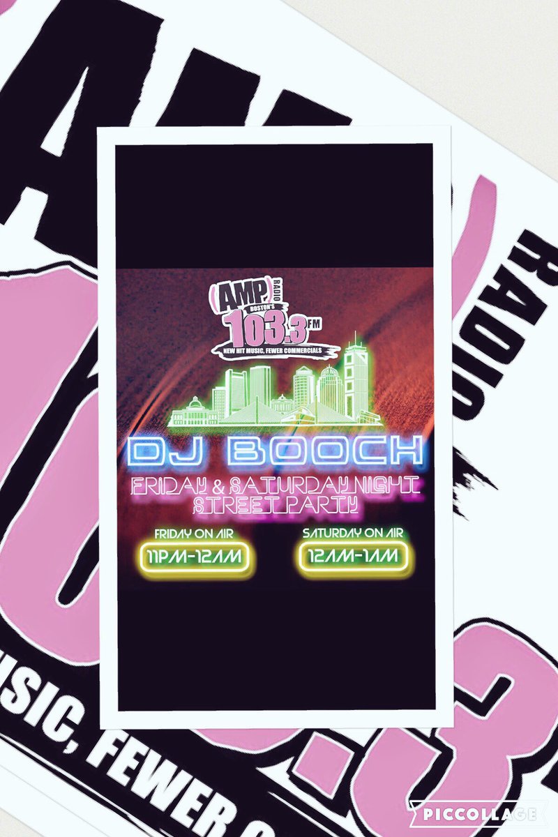dj_booch's tweet photo. Let's get this party started @1033ampradio | 11pm | Tune In! #boston #retweet #letsgo https://t.co/C3rgfCTw7R