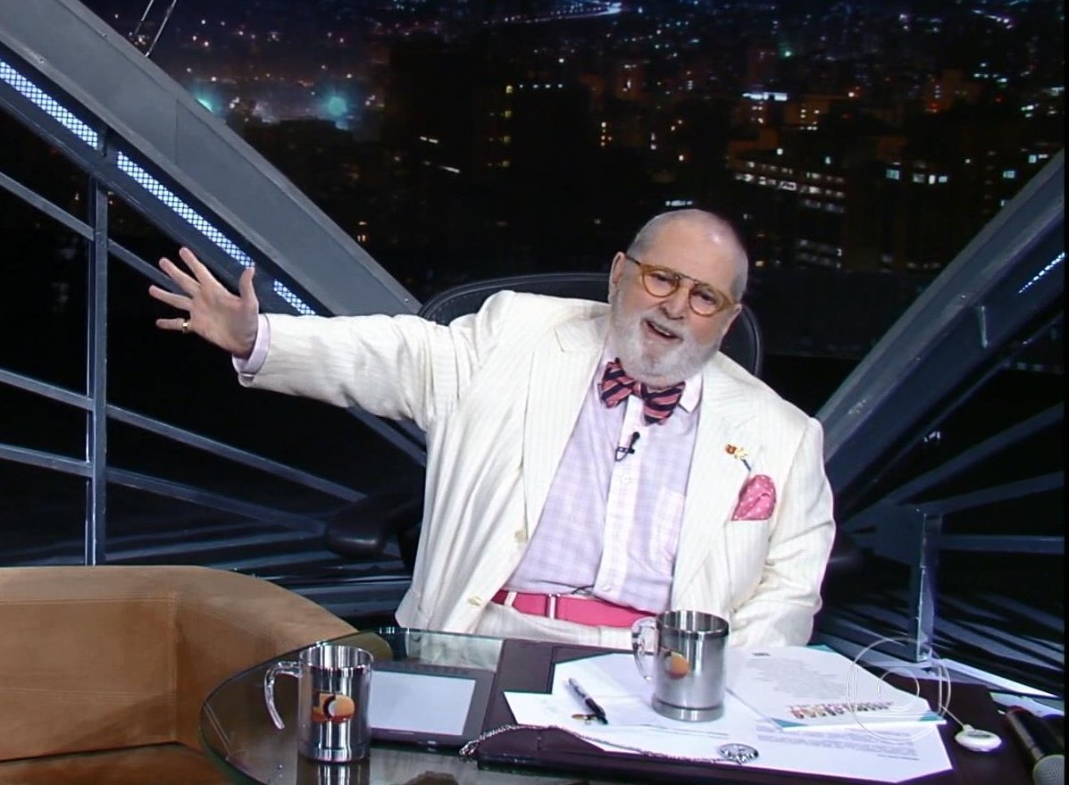 televijao's tweet image. &quot;DAQUI A POUCO A GENTE VOLTA&quot; -  Jô Soares #ProgramaDoJô