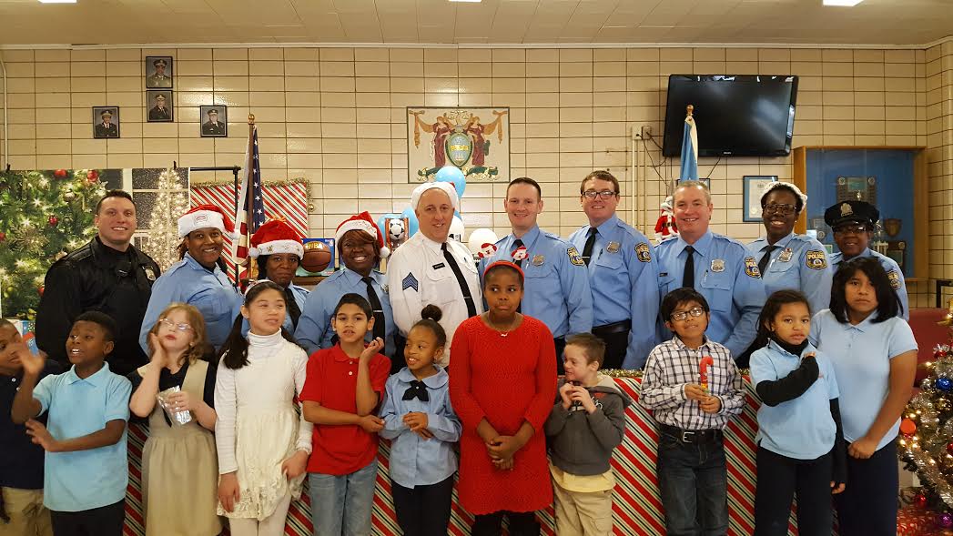 psdpanthers's tweet photo. BIG THANKS to the wonderful officers at the @PPD05Dist for throwing a holiday party for our students today with food, fun, gifts and SANTA!! https://t.co/W4RZe0TGIt