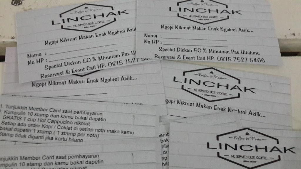 Udah punya member Linchak Coffee? yuk buruan dapetin membernya.. Kumpulin 10 stamp dan Cappucino free buat kamu