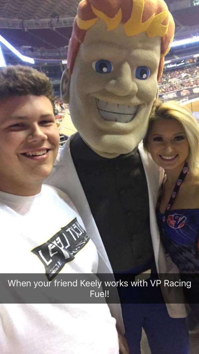 Pretty cool when your friend <a href="/Keely_Frey/">Keely Shea</a> from high school becomes a VP Racing Girl!