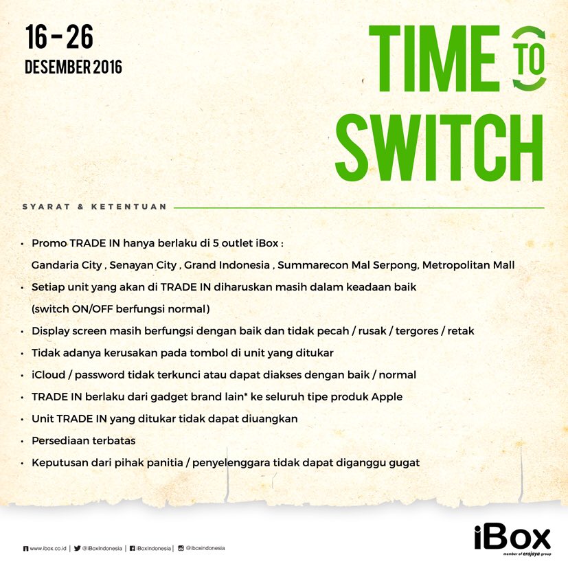 Ibox Di Twitter Tukar Gadget Lama Kamu Dengan Iphone Dibaca Dulu Ya Syarat Dan Ketentuan Program Tukar Tambah Dibawah Https T Co Lnucnj7ukt Twitter