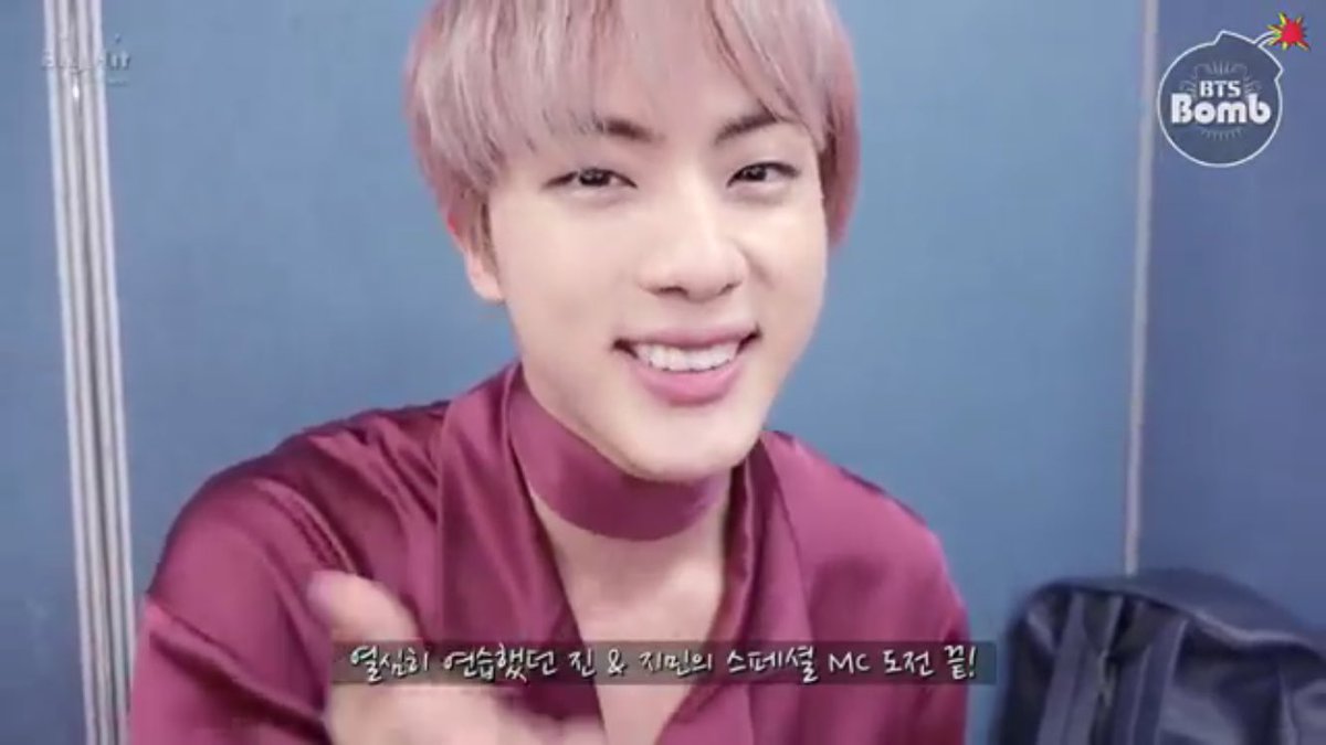 Bulletproof_SG's tweet photo. [BANGTAN BOMB] Jin&amp;Jimin M countdown Special MC #방탄소년단 
https://t.co/gDxFtL3Chi https://t.co/gvA5MC8mMl