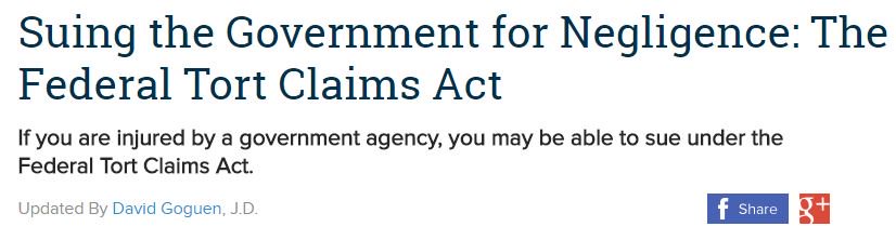 StupidMenThings's tweet photo. .@iBobRitchie @waitwait9 Here you go! The Federal Tort Claims Act ("FTCA") Let's all #SUECOMEY! #TheResistance #Notmypresident #Resist2016 https://t.co/N0qtBpVVgD