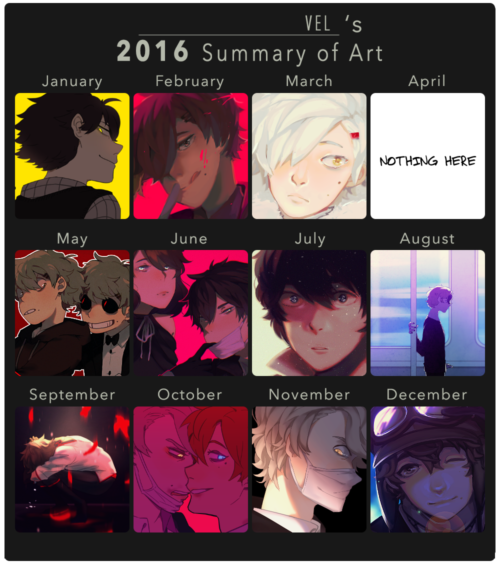 p00rb0ner's tweet photo. also an art sum of this year........kinda sad that i couldn't draw much bc i've been super busy w school but lol https://t.co/HDwRpNCaVh
