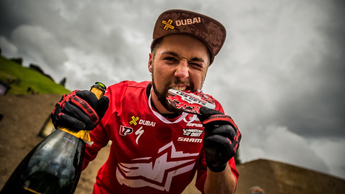 The sweet taste of victory. Nothing else like it. #SlopestyleSaturday <a href="/nicholirogatkin/">Nicholi Rogatkin</a>