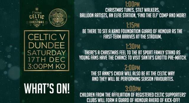 Cybertims's tweet image. Supporters are in for a Christmas cracker this afternoon. Come along early to join in the festive fun.

.