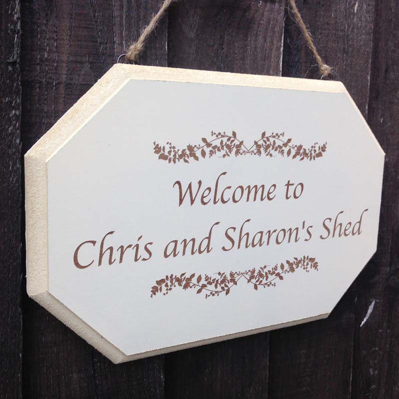ALittleSign's tweet image. Garden Shed Sign personalised with text of choice