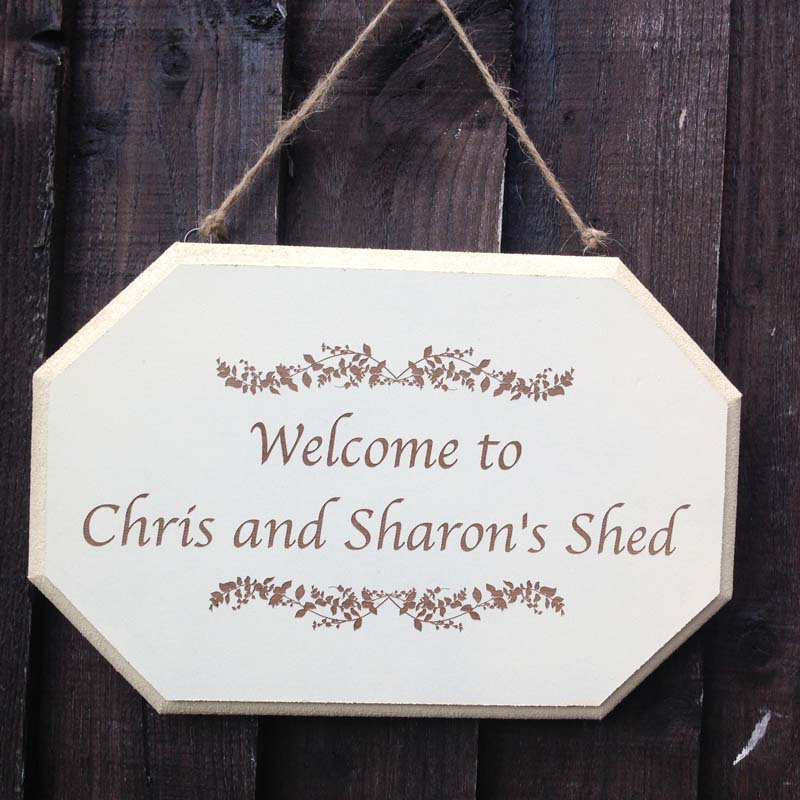 ALittleSign's tweet image. Garden Shed Sign personalised with text of choice