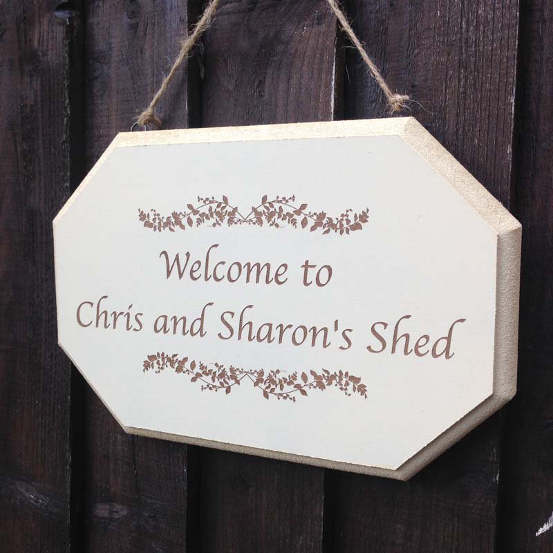 ALittleSign's tweet image. Garden Shed Sign personalised with text of choice