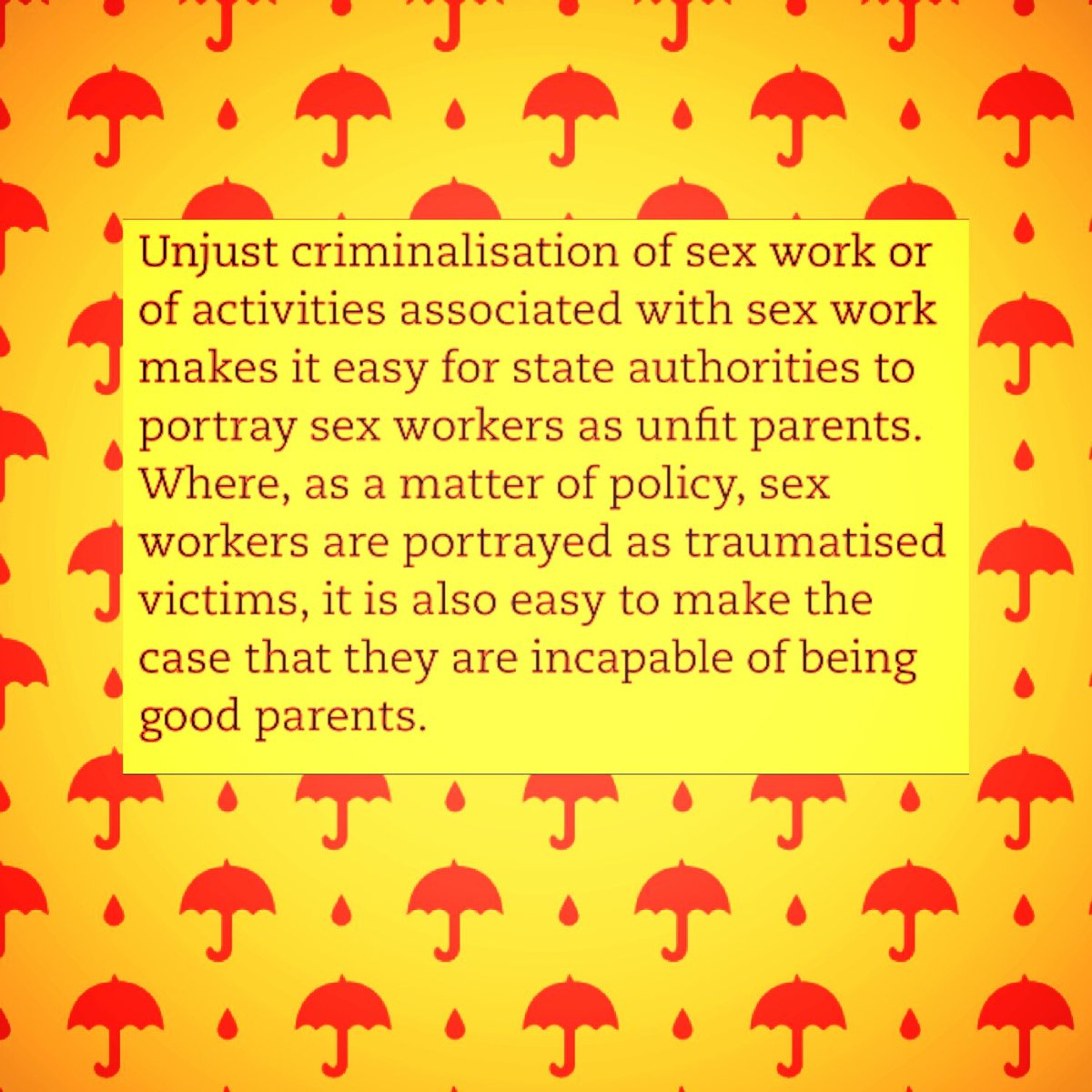 scarletalliance's tweet photo. Quoting @GlobalSexWork
#SexWork &amp; Arbitrary Interference with #Families
#SwedishModel Advocacy Toolkit
https://t.co/c8rp7y8d9T
#IDEVASW2016 https://t.co/kkAWiqJXXD