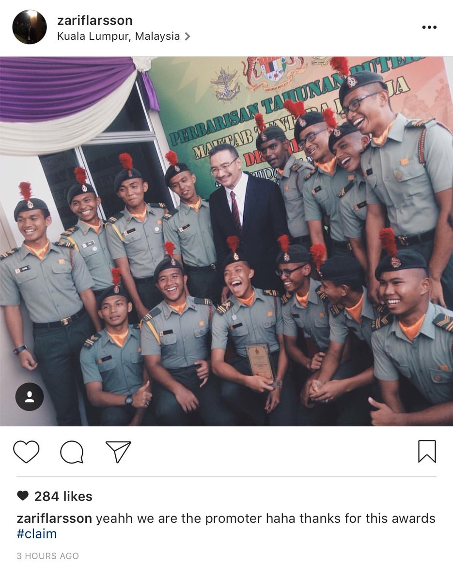 H2OComms's tweet photo. Some memorable shots from DS @HishammuddinH2O' Instagram followers at the #RMC Passing Out Parade #POP16! https://t.co/iXF8q54JvW
