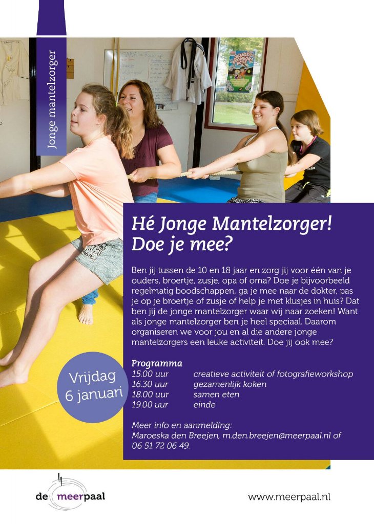 #activiteit voor jonge #mantelzorgers.