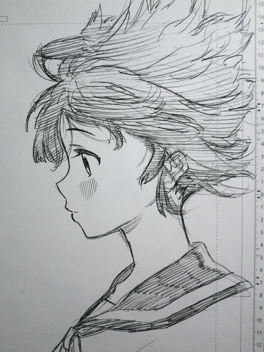 女の子落書き 
