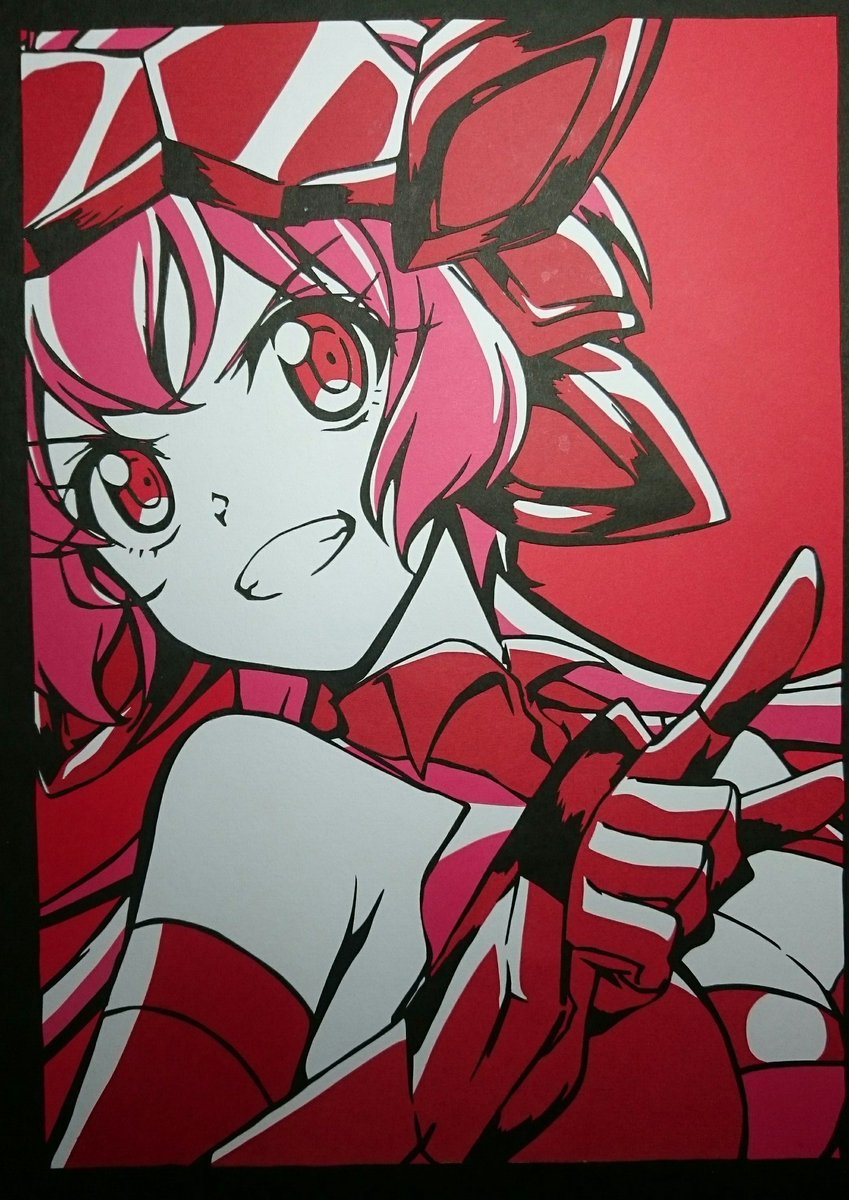 ユー Eu0141 6鯖 シンフォギア切り絵第4弾 Gxキャラソン4のジャケットからクリスちゃんです Symphogear Symphogearxd 戦姫絶唱シンフォギアgx 切り絵 雪音クリス