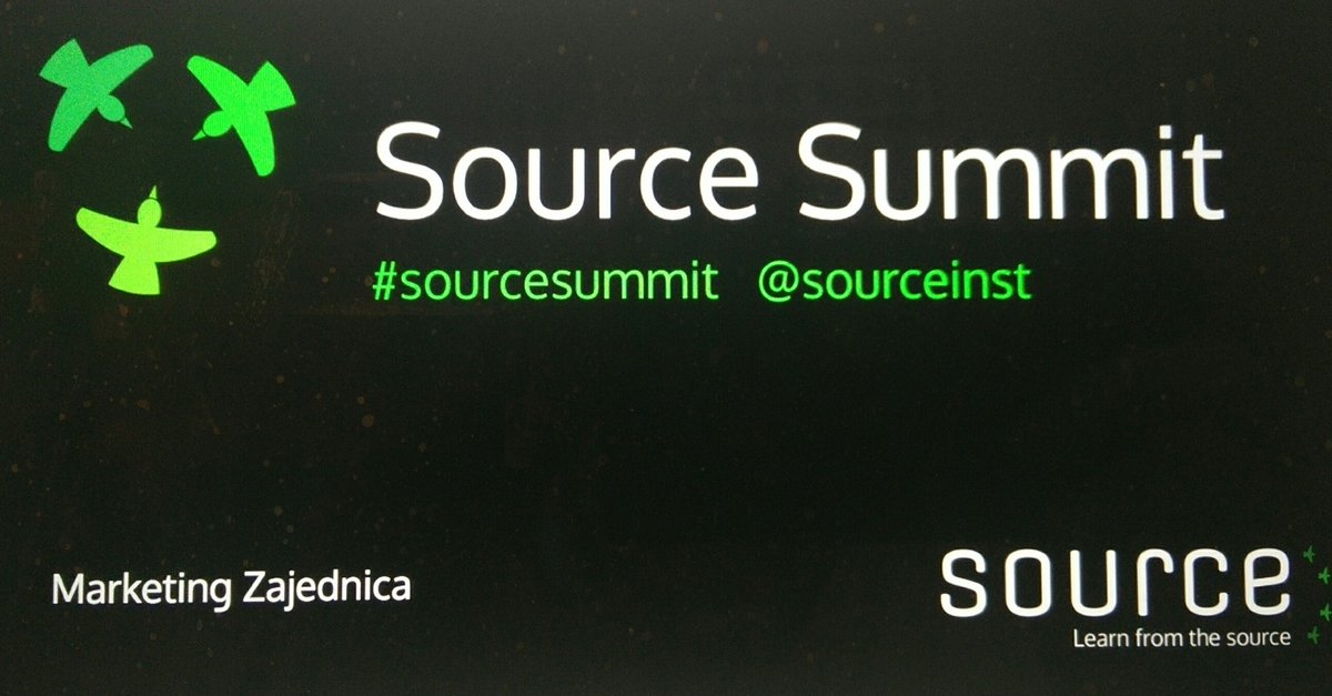 ncerovac's tweet image. Finest #Marketing peer2peer sharing today at #sourcesummit in Belgrade :) see you soon cc @sourceinst