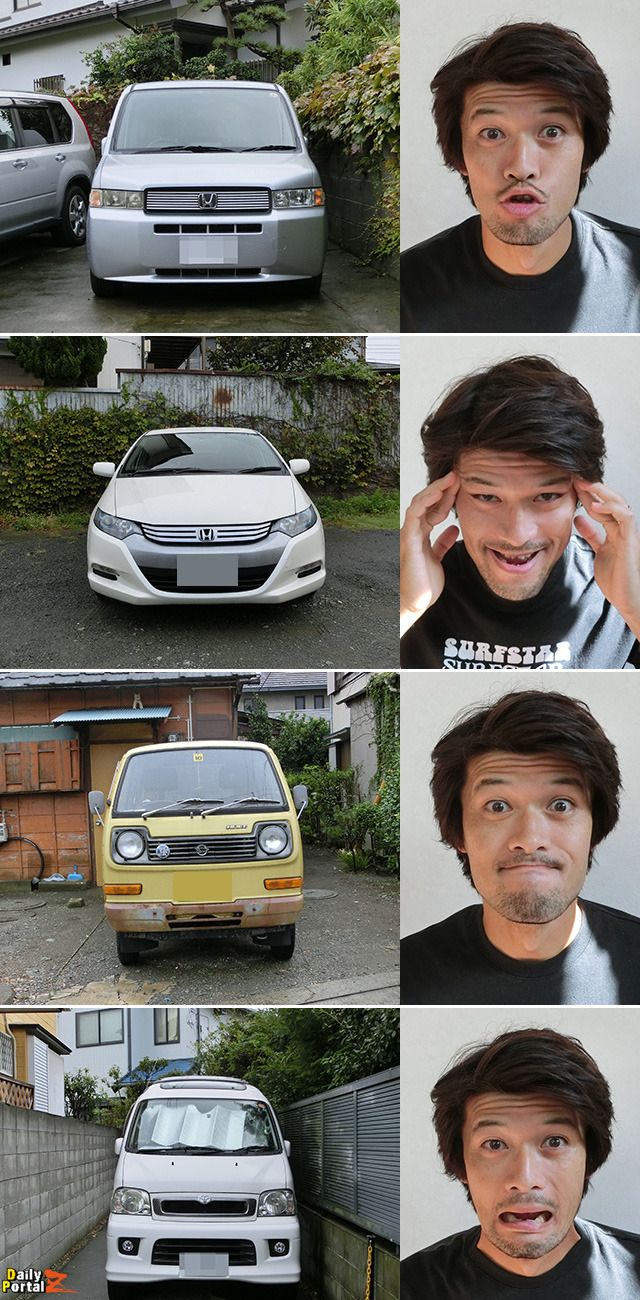 デイリーポータルz 傑作選 自動車を正面から見ると顔にみえる 目がつりあがっている車 口をぱっくり開けているように見える車 など 10車以上の車で顔で表現してみた Dpz T Co Jxetmhgjav T Co F9lzvop6oj Twitter