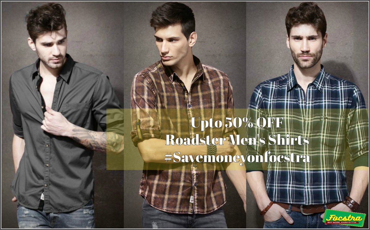 focstratweets's tweet photo. Set up your style with #Focstra Get Upto 50% OFF on #Roadster Men's Shirts
Shop Now- https://t.co/gCi31nBMff
#Style #Savemoneyonfocstra https://t.co/18m9RY9Ztu