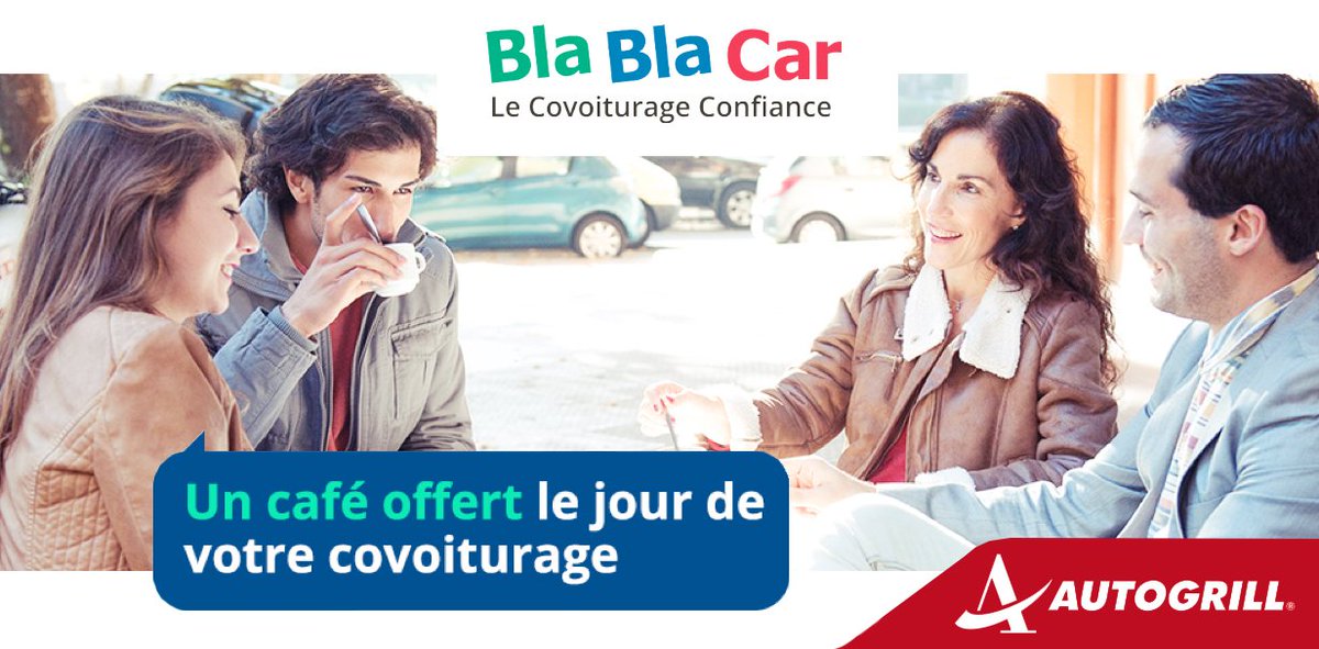 Autogrill_FR (@autogrill_fr) on Twitter photo Vous covoiturez avec <a href="/BlaBlaCar_FR/">BlaBlaCar France</a> ? Faites une pause chez Autogrill: un café offert aux conducteur et passagers ! bit.ly/1NgfY3Y Vous covoiturez avec <a href="/BlaBlaCar_FR/">BlaBlaCar France</a> ? Faites une pause chez Autogrill: un café offert aux conducteur et passagers ! bit.ly/1NgfY3Y