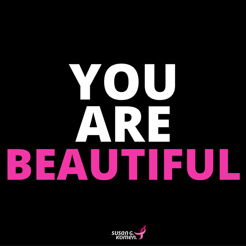 SusanGKomen's tweet photo. 'Tis the season to share love &amp; encouragement. Share this with some1 you think is beautiful inside &amp; out! #breastcancer https://t.co/fWoxcjxasj
