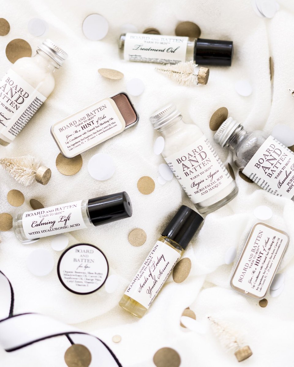 boardandbatten's tweet photo. Put an unexpected treasure in their stocking! https://t.co/Maj2FJRwOk #giftforher #naturalskincare #farmtoskin https://t.co/na3KTdAUtX