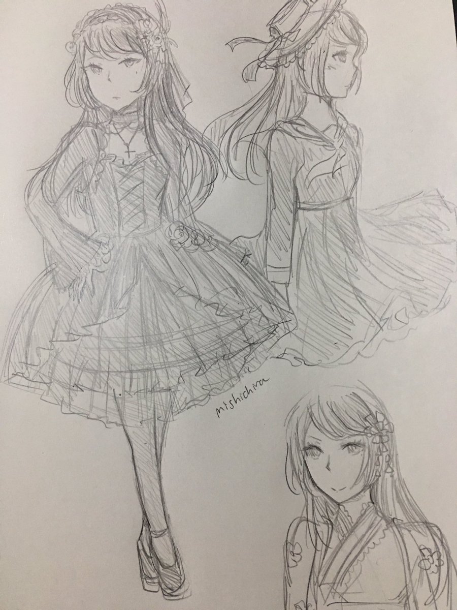 literarybsdwolf's tweet photo. Naomi Tanizaki appreciation post. She would look good in gothic lolita. #bungosd #naomitanizaki #illustration https://t.co/Rau3yFaapE
