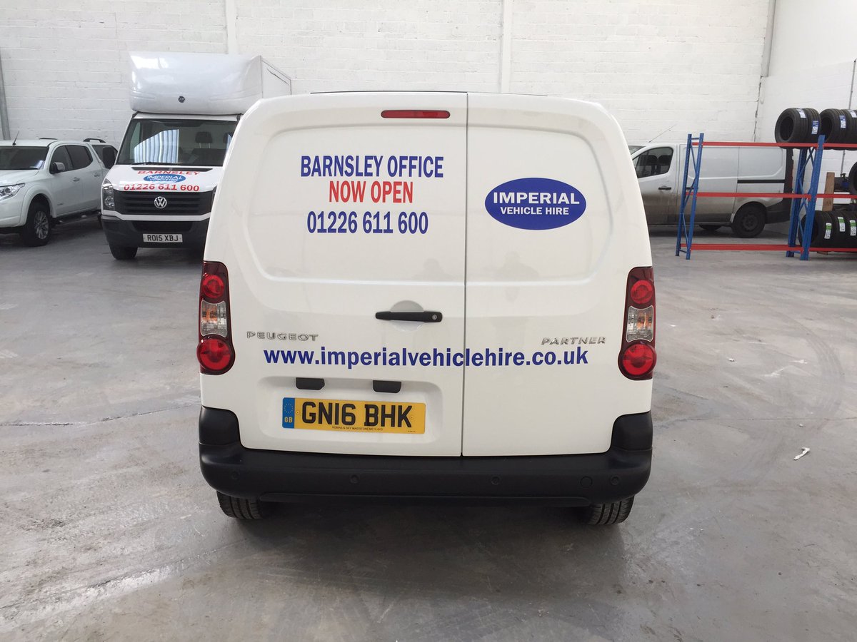 ImperialVH's tweet photo. The new Imperial Barnsley depot vehicles being sign written. https://t.co/gEeg7RRnMf