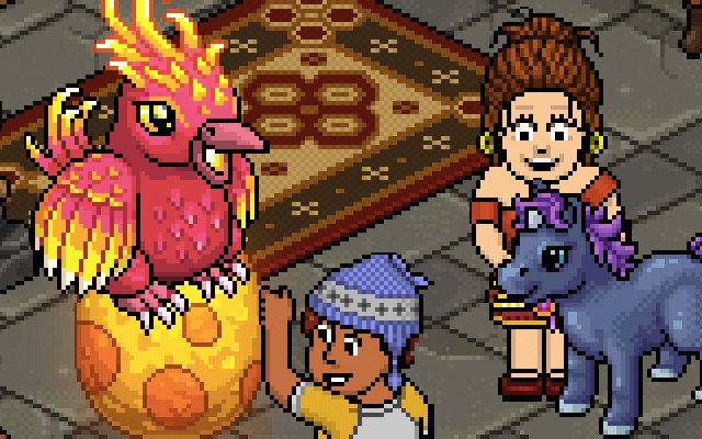 A lot of Habbos have asked. So we'll tell you:
Golden Eggs will arrive in the Catalogue between 23/12 - 25/12 and 30/12 - 01/01! 🐣