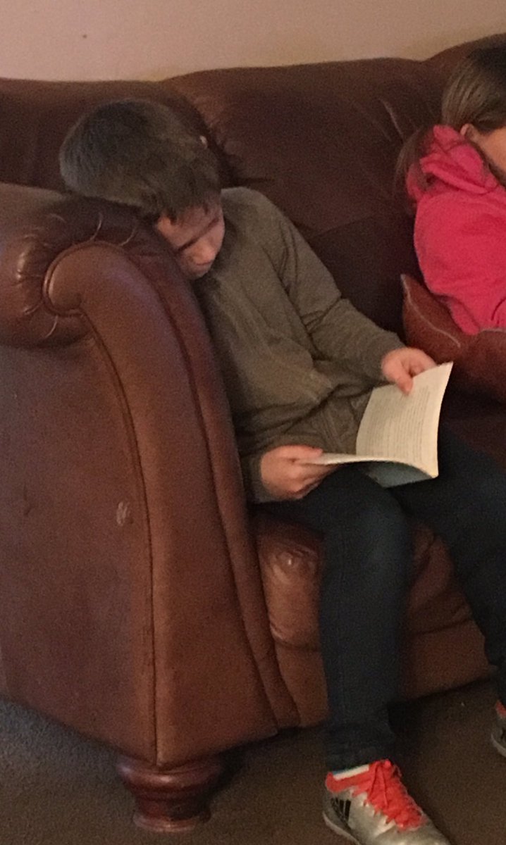 knott_julie's tweet photo. Has hardly put the book down since getting home from school yesterday @newbarns1 #differentchild #lovesreading https://t.co/Y0XQw1stMp