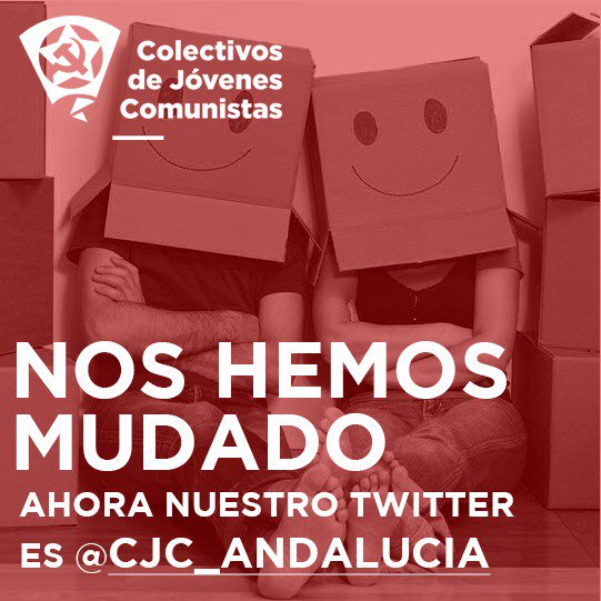 CJCAlmeria's tweet photo. ¡Nos hemos mudado! Seguidnos en @CJC_Andalucia https://t.co/rVKnZ8I6Fb
