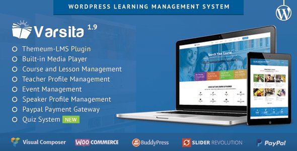 ThemeForrest's tweet image. Varsita v2.0 – WordPress Learning Management System - themeforrest.org/free-download/… #ThemeForest