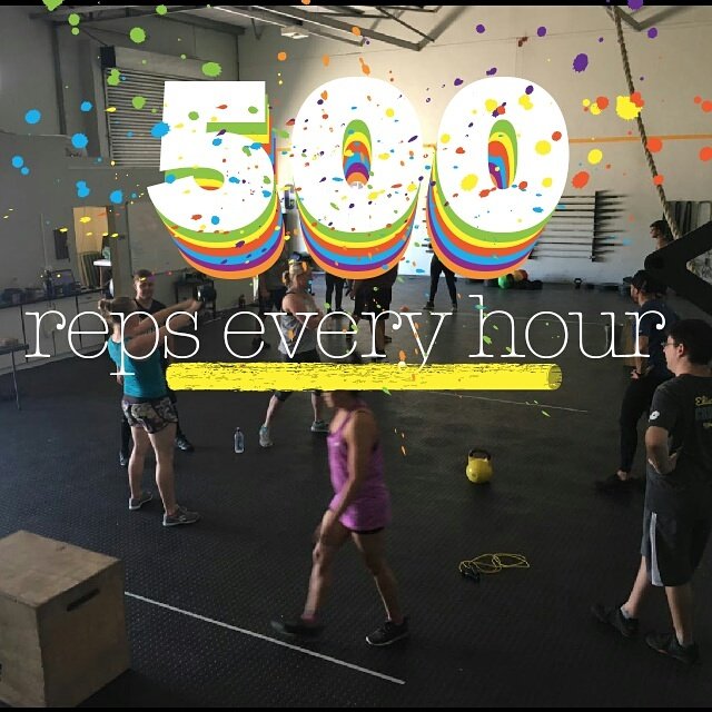 EdisonWayCF's tweet photo. So that is 500 #reps every hour for T W E N T Y F O U R hours. #CrossFit #EWCF #dancember #fun https://t.co/Vwus1zAZcv