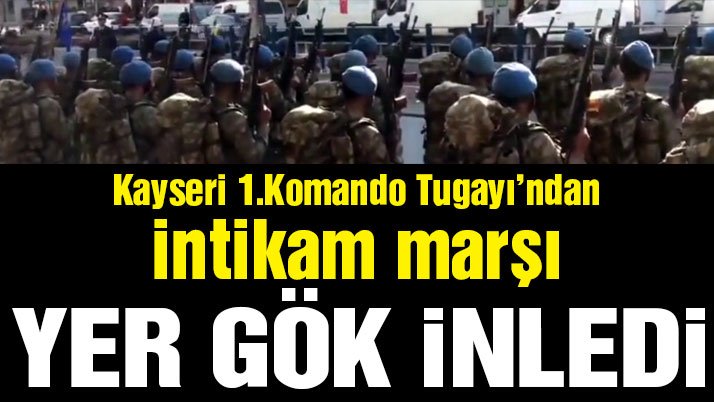 gazetesozcu's tweet photo. Kayseri 1.Komando Tugayı'nın kahpe saldırıda şehit edilen askerlerimiz için okuduğu marş yeri göğü inletti
https://t.co/qzLFBOphGk https://t.co/In5cHMEKeH