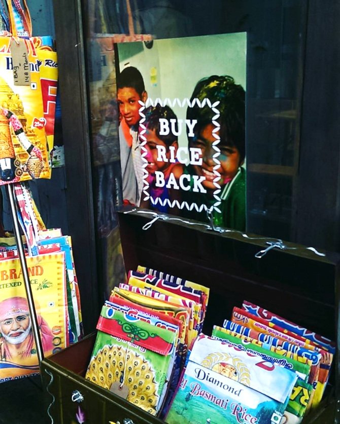 #ThisBecause... rags can be riches. <a href="/BuyRiceBack/">Buy Rice Back</a> recycle Indian rice sacks into iPad cases &amp; tote bags: bit.ly/2gOQkts