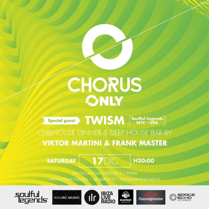 TONIGHT!
#ChorusOnly #Rome
Special guest ---> @Twism_Official 
- me &amp; Frank Master -
#ViktorMartini #Roma #djlife #TWISM