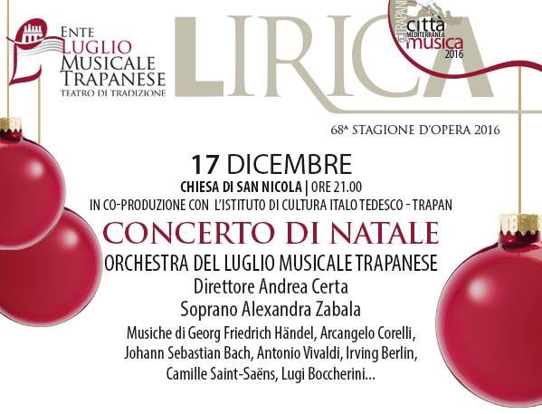 Questa sera il CONCERTO DI NATALE dell'Orchestra del Luglio Musicale