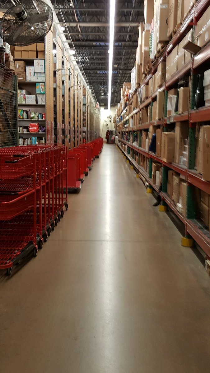 Weekend  before Christmas and my backroom is clean and clear after a double!! #T1397, # Superclean,# lovingmyteam!