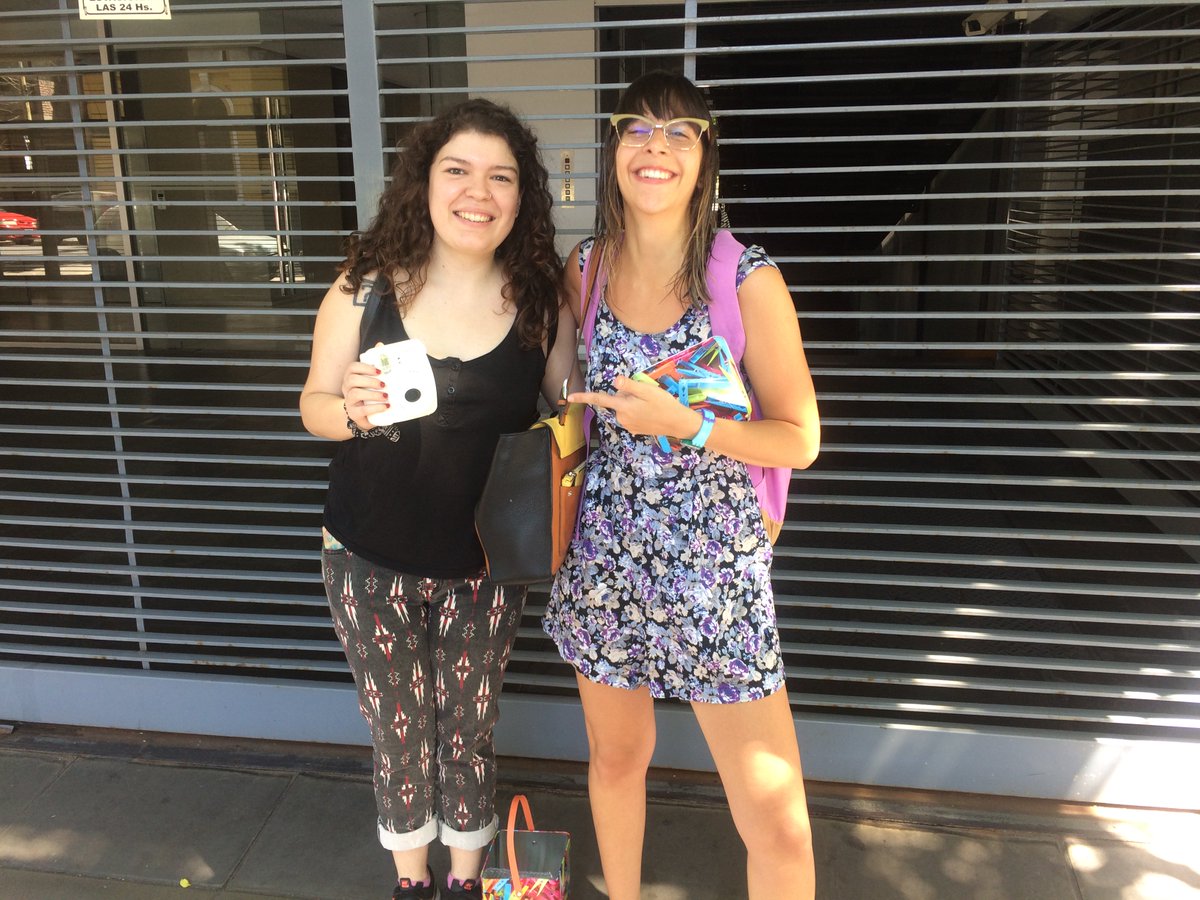 Encuadrados's tweet photo. Con la representante de nuestra ganadora @MaleBadia de Bariloche que se llevó la cámara instax!! Felicitaciones!!!! https://t.co/UhZhVrWmLI