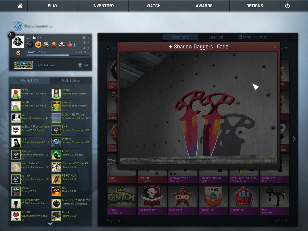 Officialvalde's tweet photo. Doing an X-mas GIVEAWAY 🎁 on these Shadow Daggers Fade FN - Retweet+Follow to enter, winner drawn on the 25th of December :-) https://t.co/XjKXMicZ1Q
